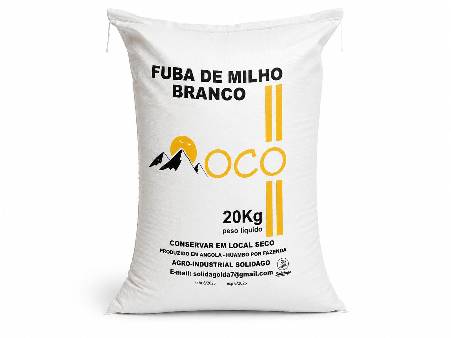 Fuba de milho MOCO embalada