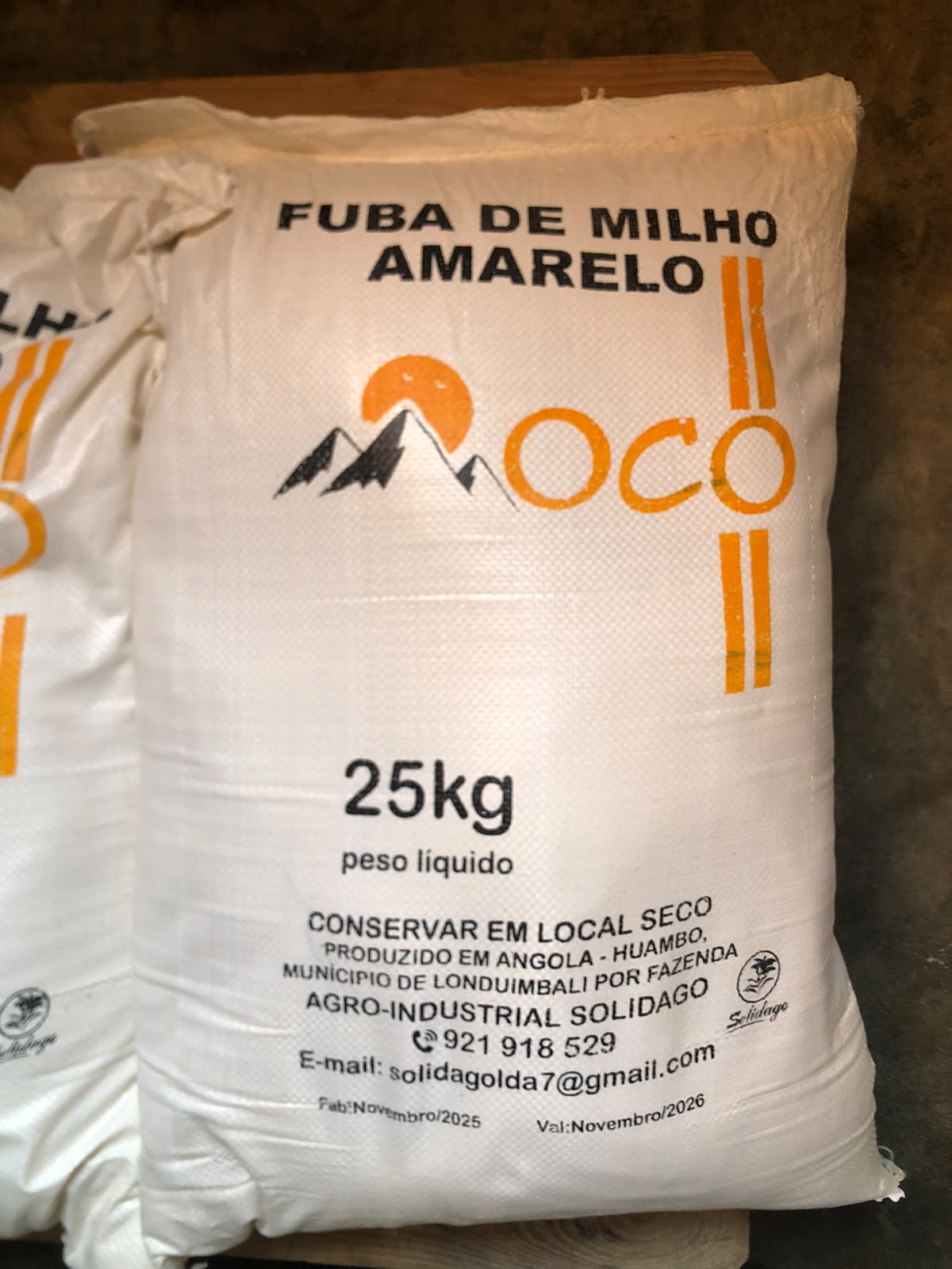 Fuba de moinho amarela MOCO